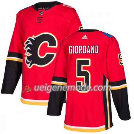 Herren Eishockey Calgary Flames Trikot Mark Giordano 5 Adidas 2017-2018 Rot Authentic